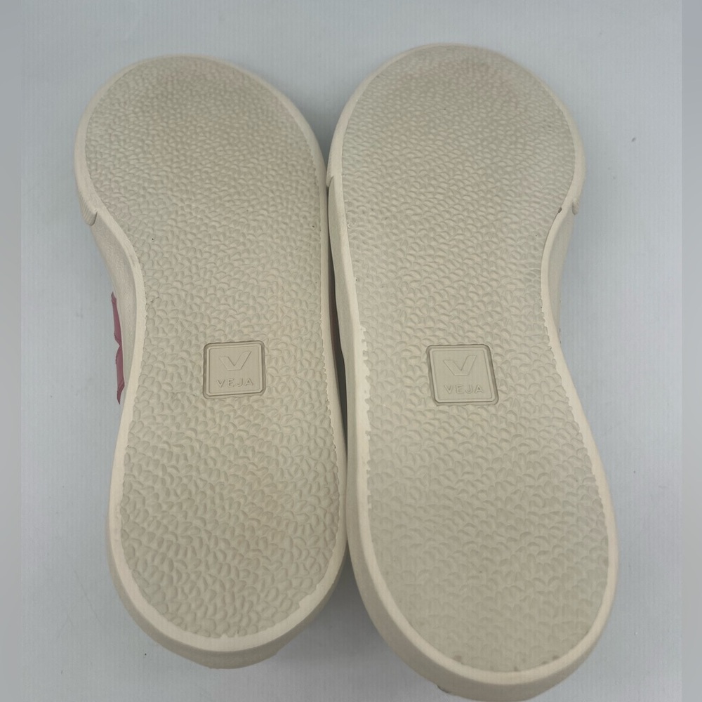 VEJA Esplar Logo Extra White Mia Pink Low Top Sneakers - Picture 8 of 13